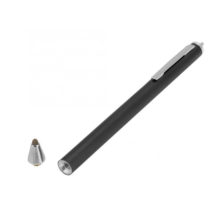 Metal touch screen stylus pen in black silver red sky blue gold pink and grey colours