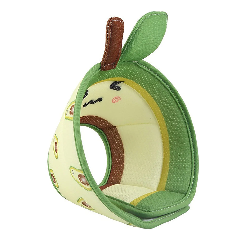 Soft EPE foam cat cone collar with adjustable strap in three sizes