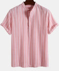 Printed letter polo shirt with big short sleeves in loose fit cotton blend fabric
