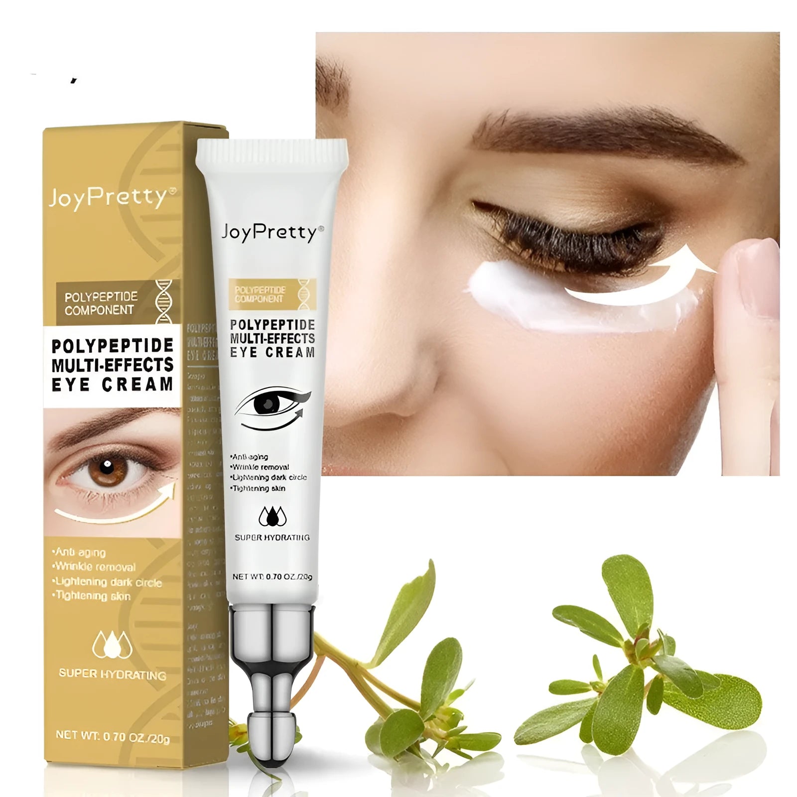 20g peptide anti dark circle eye cream container for puffiness reduction and universal skin care