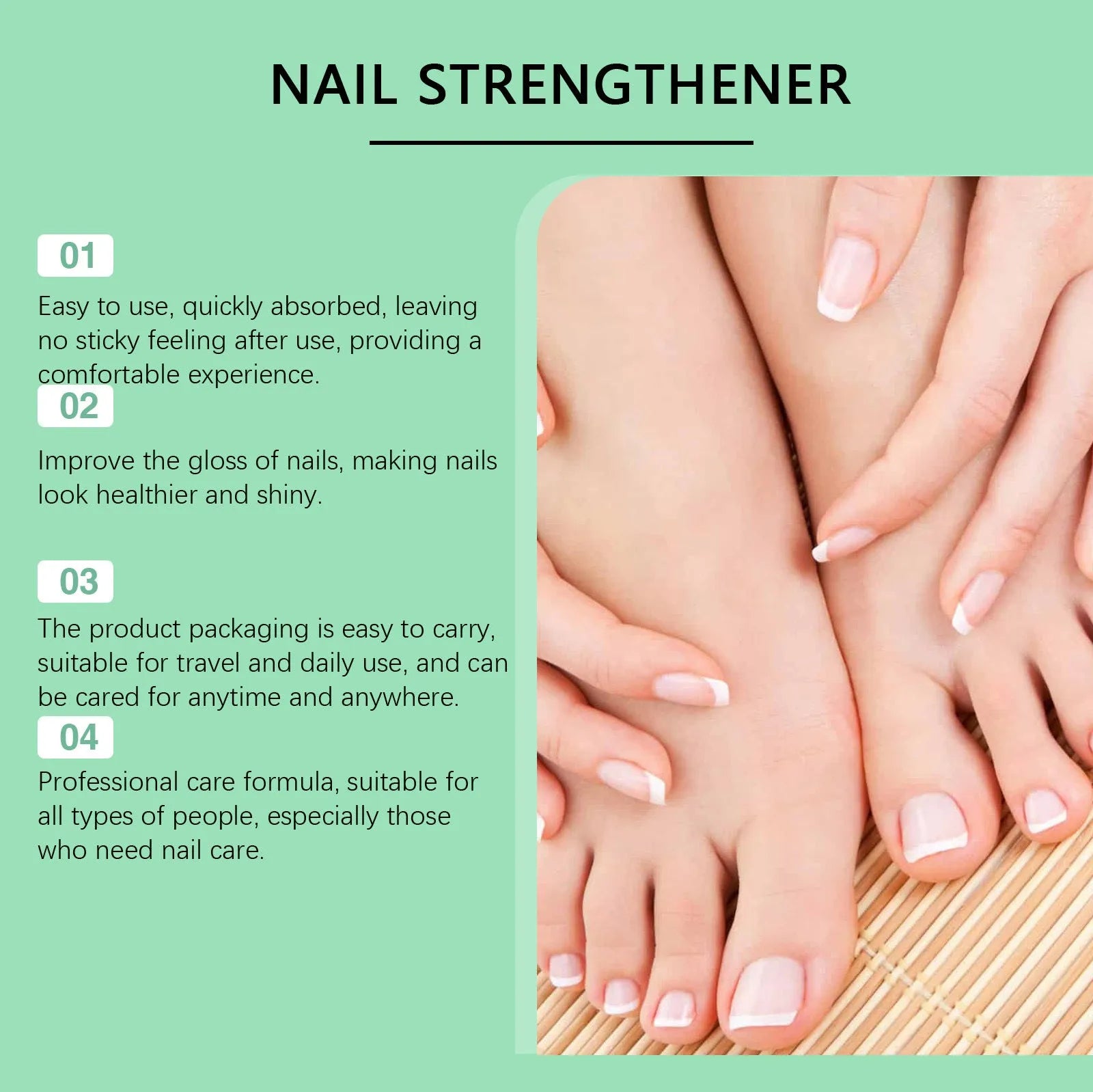 30ml plastic bottle of clear nail nursing solution for gentle daily cleaning