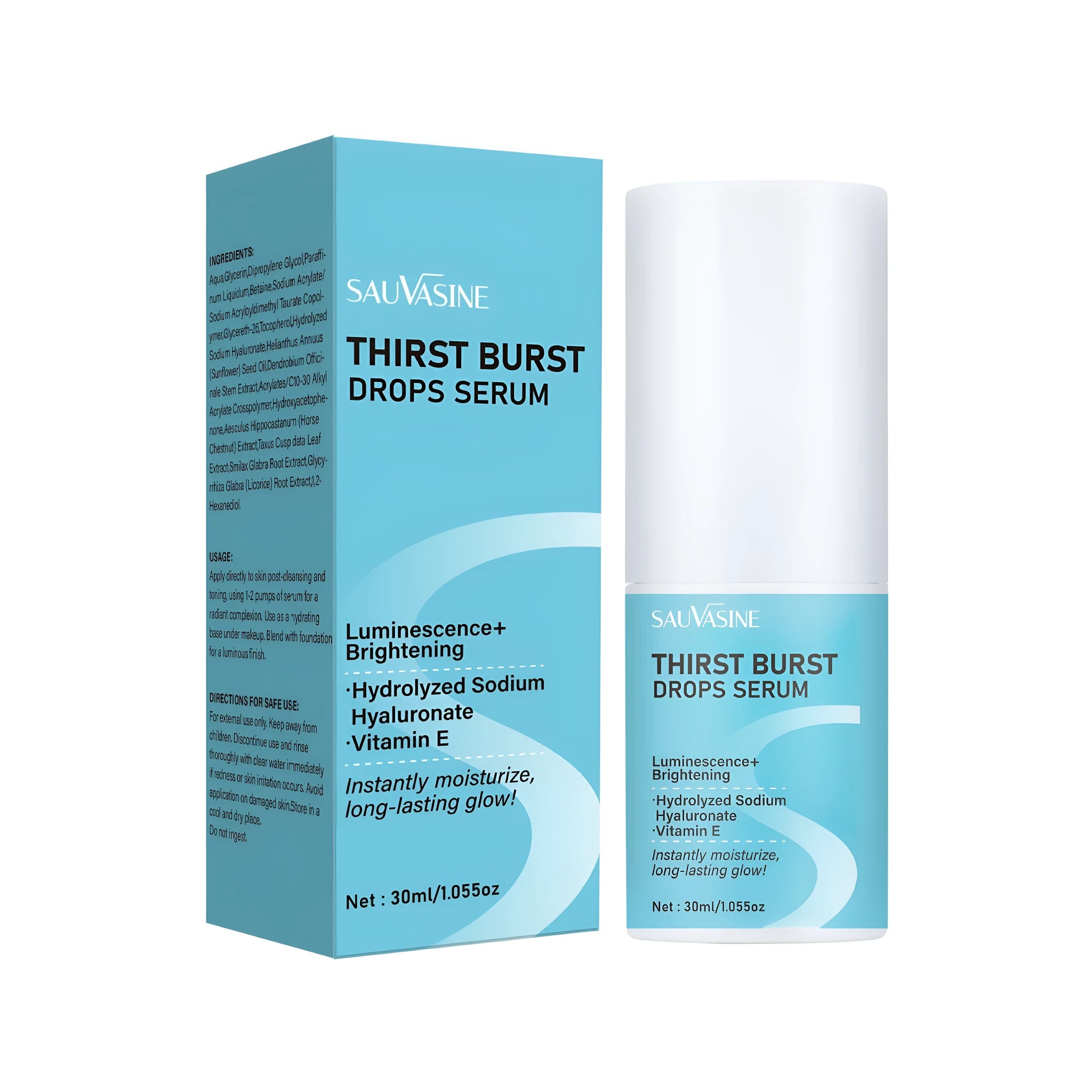 30ml bottle of Thirst Relieving Drops moisturising care solution for contact lenses