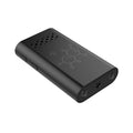 Black indoor smart security camera for WiFi baby and home monitoring.