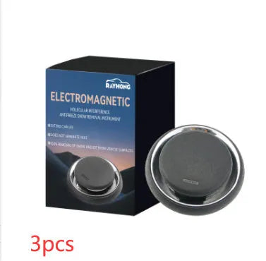 Compact black portable car deicing instrument for windscreen snow melting and ice removal