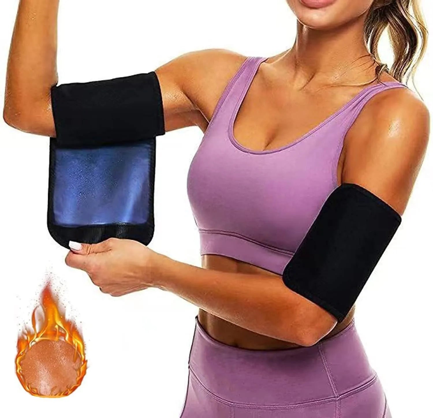 Elastic arm sweatband for sports in multiple colour and size options