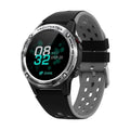 GPS smart watch with square 49mm case and silicone strap in blue colour