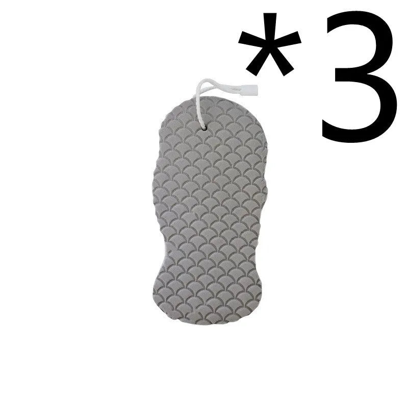 3D fish scale pattern bath sponge in white, grey, pink or light blue colours for gentle body exfoliation