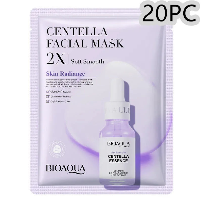 Collagen hyaluronic acid facial sheet mask 30g gel formula in white packaging