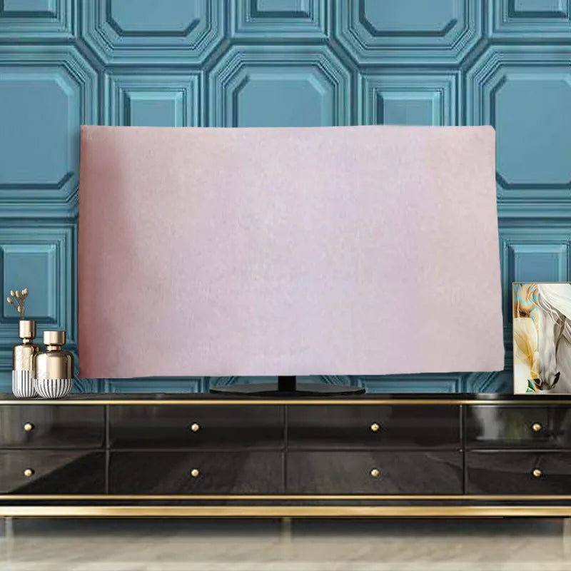 Velvet fabric television cover in multiple colours and sizes for LCD TVs