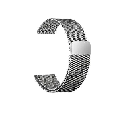 Apple Watch stainless steel mesh strap with magnetic clasp in silver, black, gold and rose gold