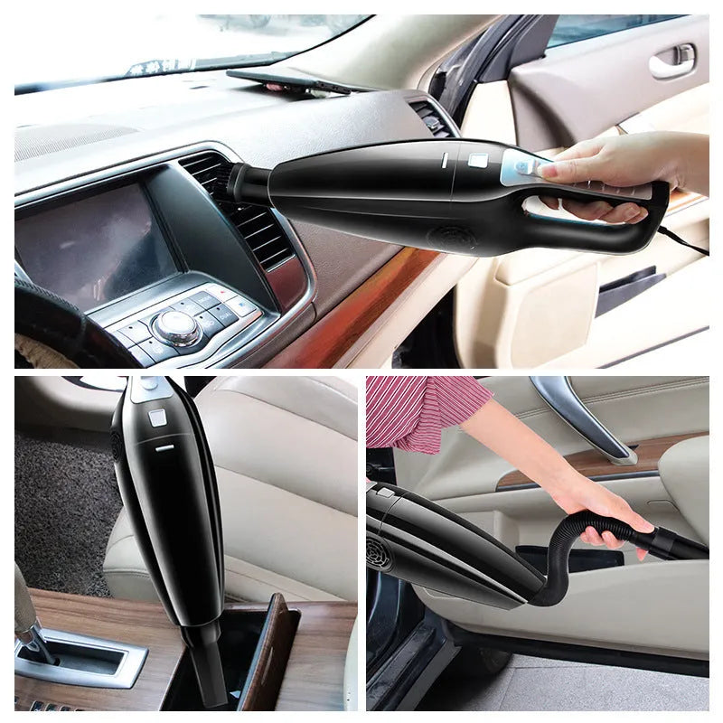 PoHigh Power Hypa car vacuum cleaner in black with cigarette lighter power cord