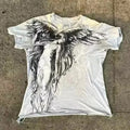 Men's gothic cartoon print short sleeve t-shirt in colour HQ929 with sizes up to 6XL