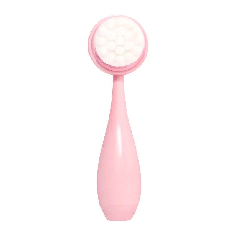 Facial brush set with coral fleece hair band, nylon bristle brush and plastic toothbrush in multiple colour options