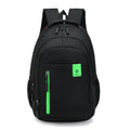 Blue Oxford fabric backpack for teenagers with breathable straps and side pockets