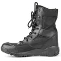 Summer Yulong Combat Boots in black and sand colour, tactical desert climbing footwear for men and women.