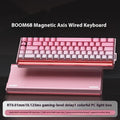 BOOM68 mechanical gaming keyboard with magnetic axis technology and RGB lighting