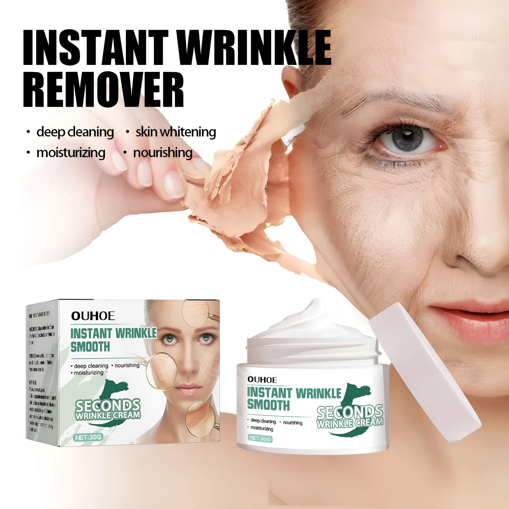 30g anti-aging anti-wrinkle hydrating face cream container
