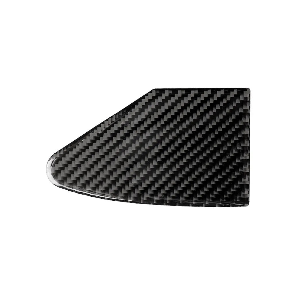 Carbon fibre USB charging port decorative sticker panel with adhesive backing