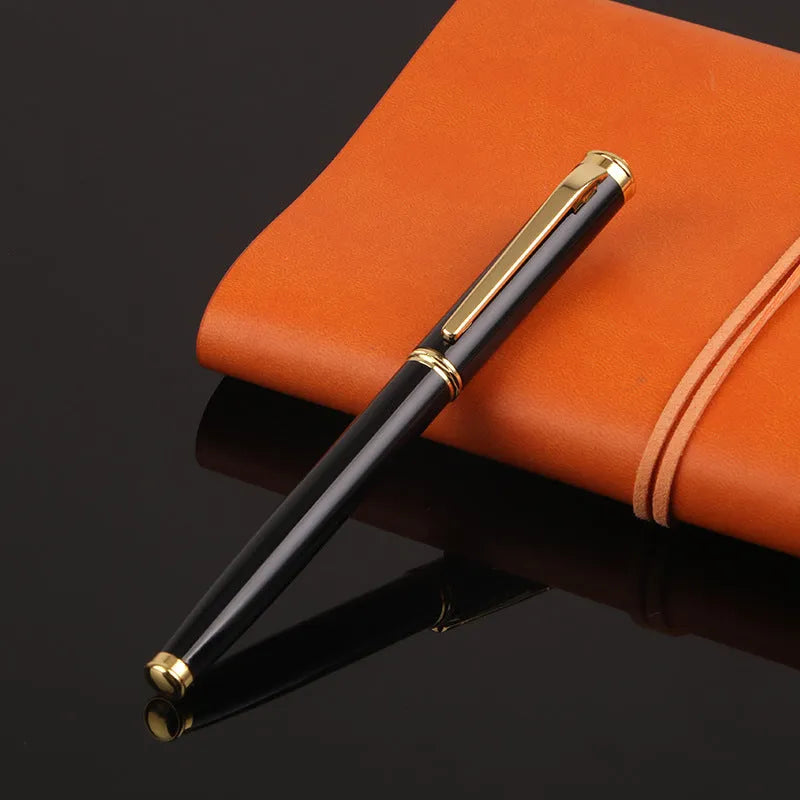 Black and red metal shell ink pens with a 0.5mm fine nib for office and gift use