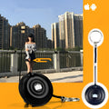Black Bluetooth remote control for wireless selfie photography with smartphone connection