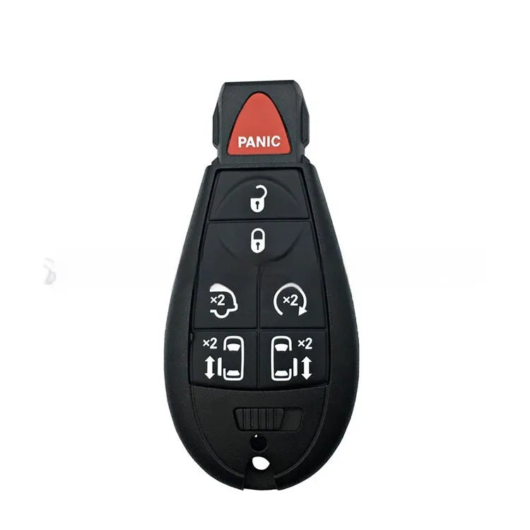 ABS brass replacement car key shell for Dodge and Chrysler smart card keys, dimensions 85mm by 42mm.