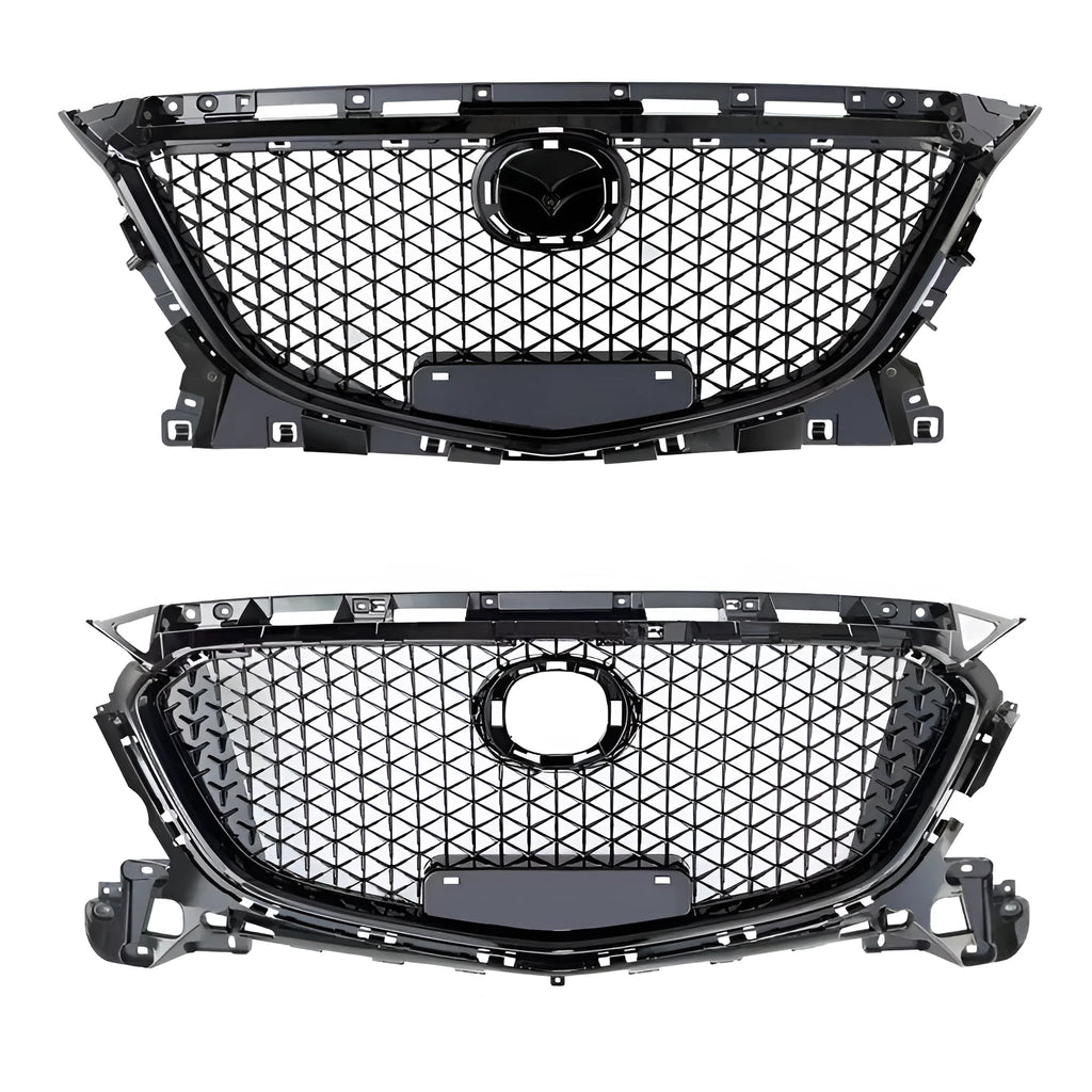 Three-section front shovel style bumper replacement kit for Unksera car models
