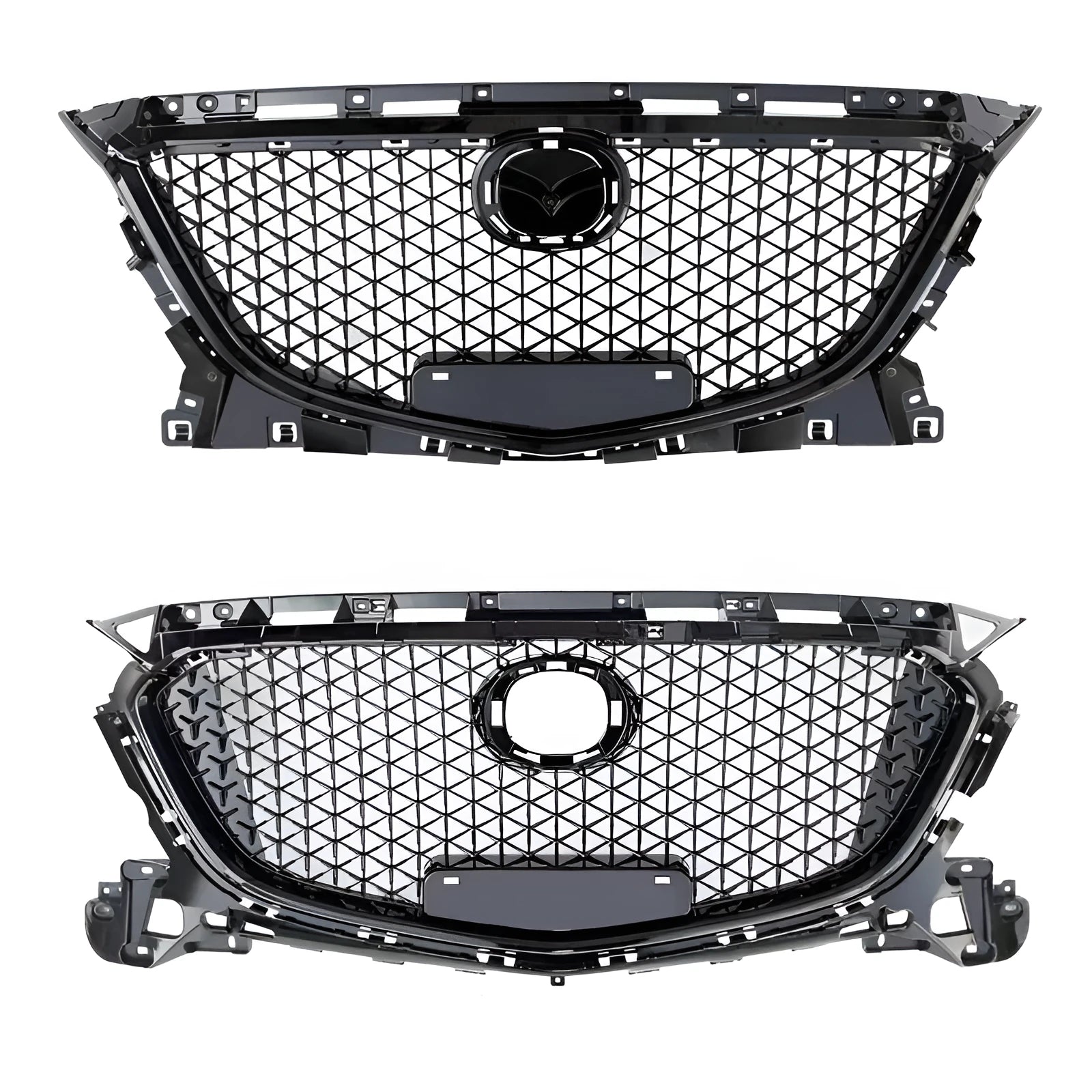 Three-section front shovel style bumper replacement kit for Unksera car models