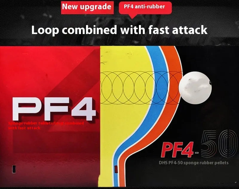 Fast Attack Sticky Classic-50 table tennis racket with anti-rubber in red or black options