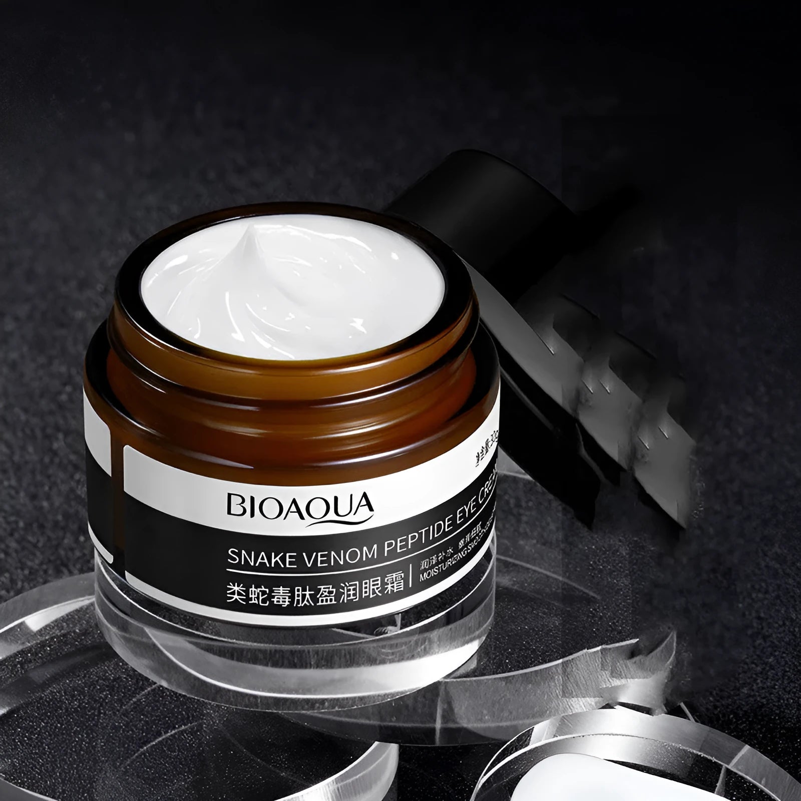 30g tube of peptide firming eye cream for moisturising and reducing dark circles