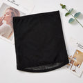 Black mesh belly band body sculpting strap for postpartum waist trimming and tummy slimming