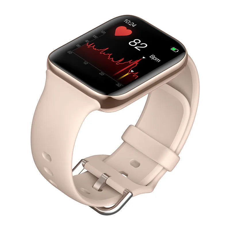 Smart bracelet with Bluetooth call capability showing 1.54-inch screen on liquid silicone wristband