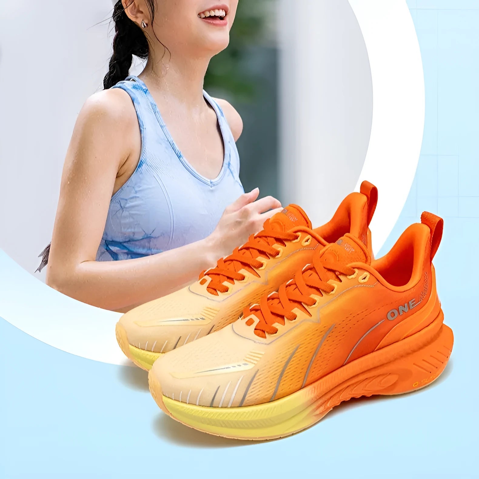 Low top running sneakers with PU mesh upper, rubber sole, and available in various colours like red, black, and blue.