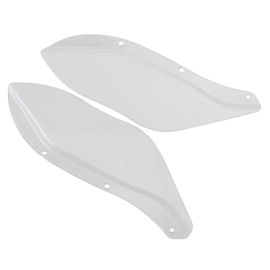 Harley-Davidson motorcycle wind deflector side wings in black and transparent colours