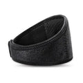 Black self-heating magnetic therapy neck guard with adjustable shoulder strap