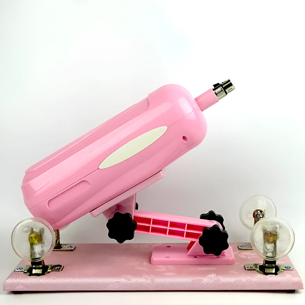 Women's automatic telescopic thrusting sex tool in PVC material showing purple colour option