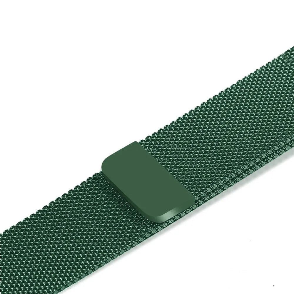 Apple Watch stainless steel mesh strap with magnetic clasp in silver, black, gold and rose gold