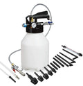 Pneumatic automatic transmission oil changer machine unit with tank oil filler