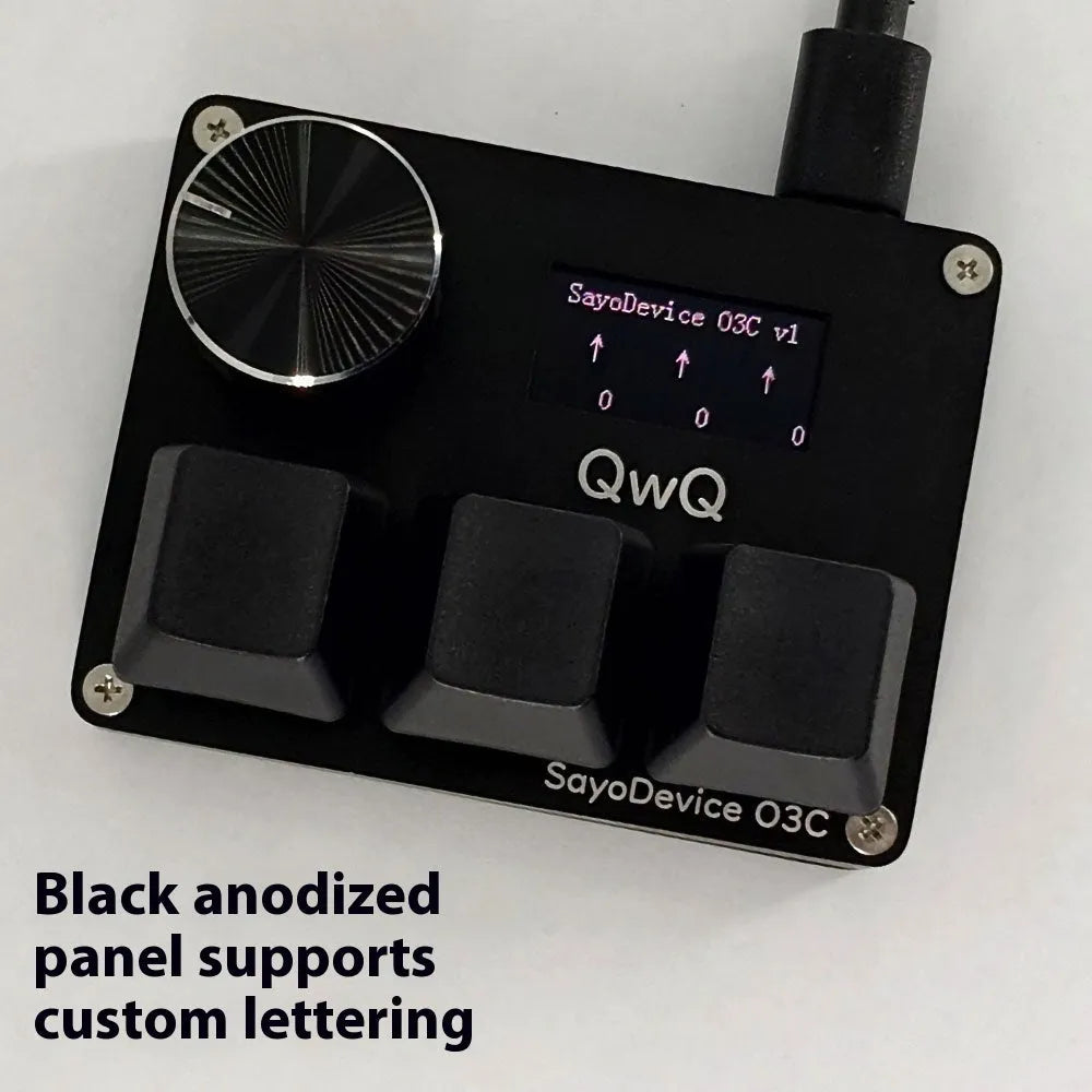 Customisable magnetic axis game keyboard numpad with IPS colour screen and programmable knob.
