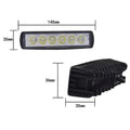 Black auxiliary LED spot light with die-cast aluminium shell for vehicle mounting