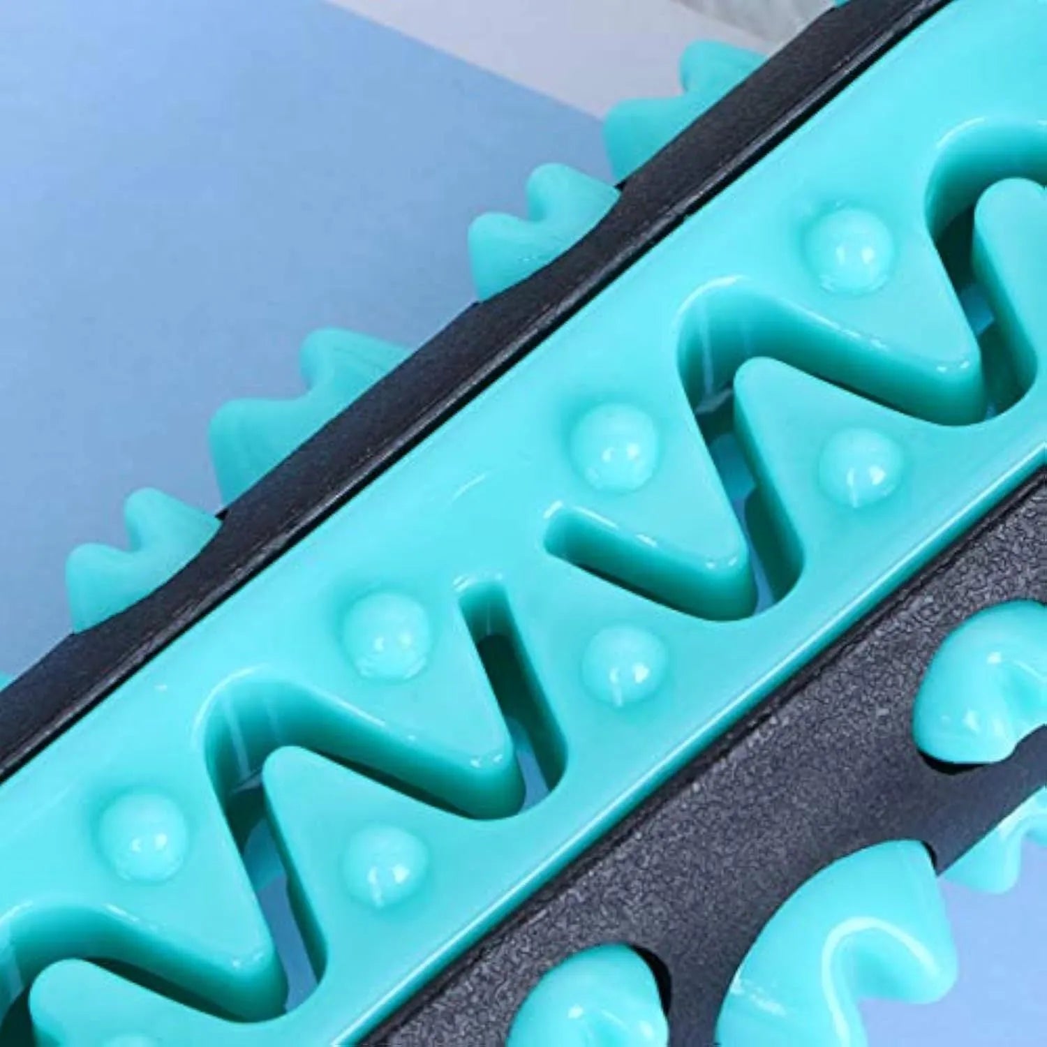 Natural rubber dog toothbrush chew toy dental teether stick in blue green yellow and black blue colours for puppy molar cleaning