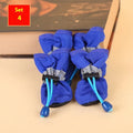 Four seasons breathable cloth dog shoes with soft sole in multiple colour options