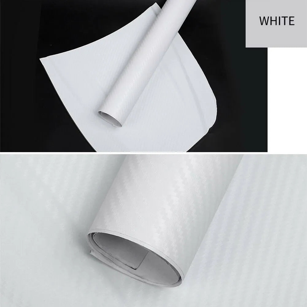 3D carbon fibre stickers roll in multiple colours for car decoration