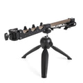 Aluminium alloy ice fishing rod holder bracket in a portable tripod design.