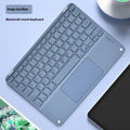 Square hat Bluetooth wireless charging keyboard with touch illumination in various colours