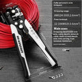 Fully automatic wire stripping pliers with high carbon steel blades and 45# steel construction