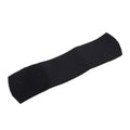 Football shin guard magic tape belt in red colour showing 25cm rubber strip