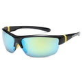 Men's windproof semi-frameless sports sunglasses for cycling in multiple colour options