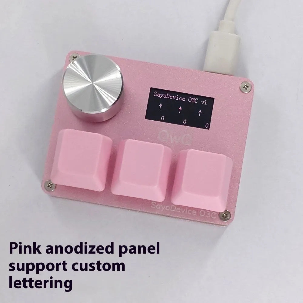 Customisable magnetic axis game keyboard numpad with IPS colour screen and programmable knob.