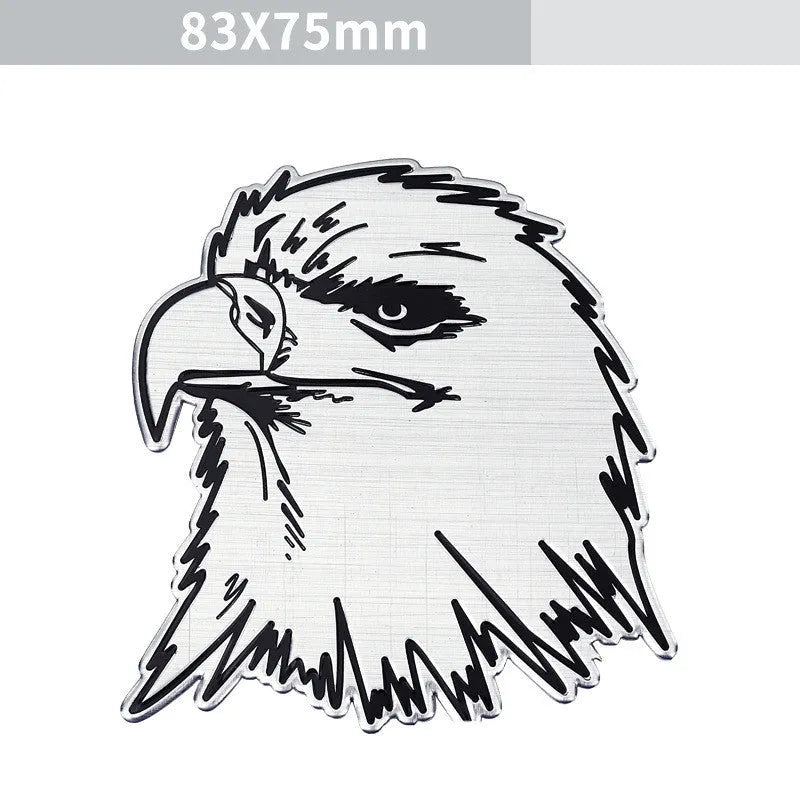 Aluminium car body sticker with animal design options for vehicle exterior modification