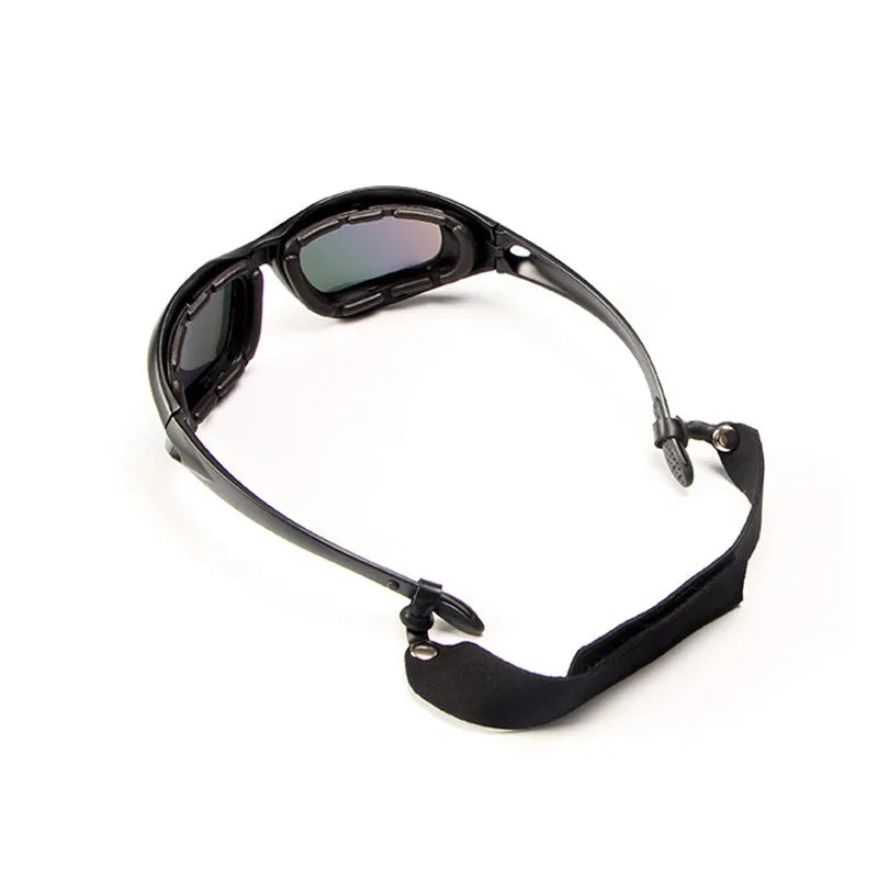 Tactical polarized sunglasses with full-rim PC sports frame for outdoor cycling and dust protection